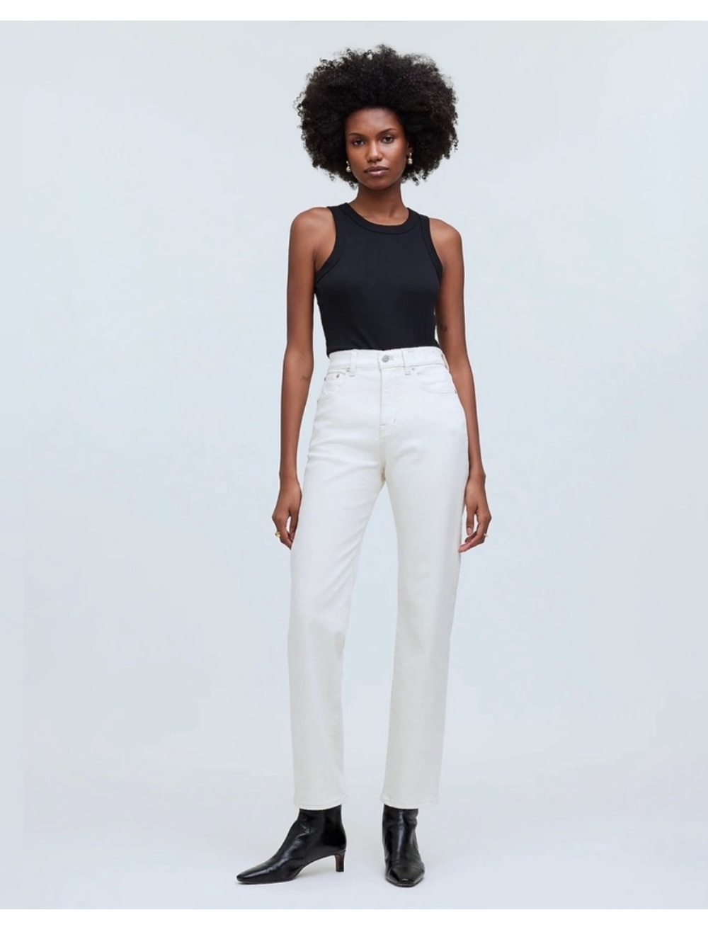 Madewell 90s straight Jean vintage canvas hemmed raw cut 26